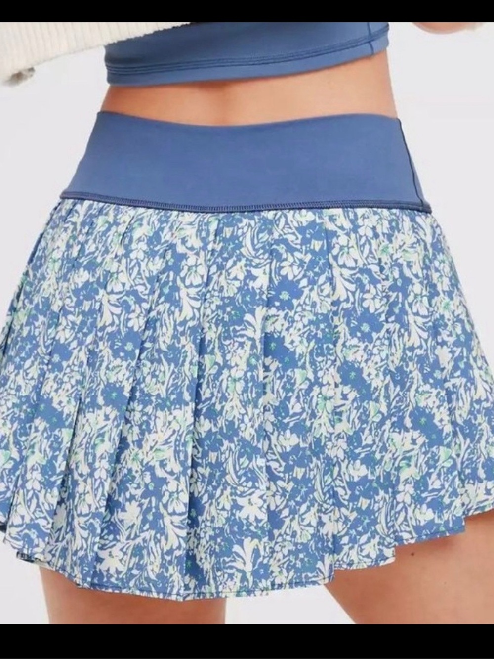 Offline By Aerie Real Me Pleated Tennis Skirt Skort Athletic Floral Women’s L